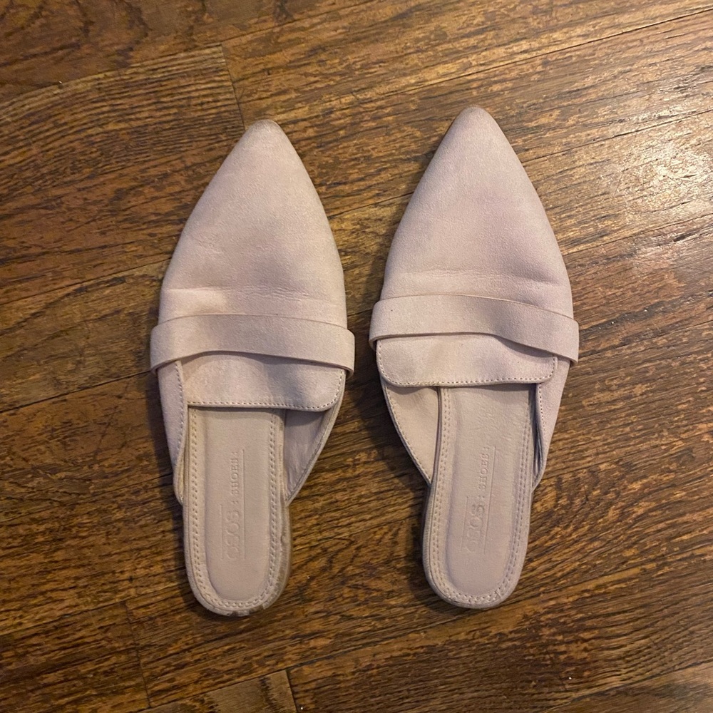 ASOS, Lightly Worn Blush Pink Slides / Mules - 6.5